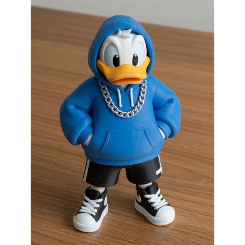 Estatueta Pato Donald De Moletom Hype Colecionável 3d