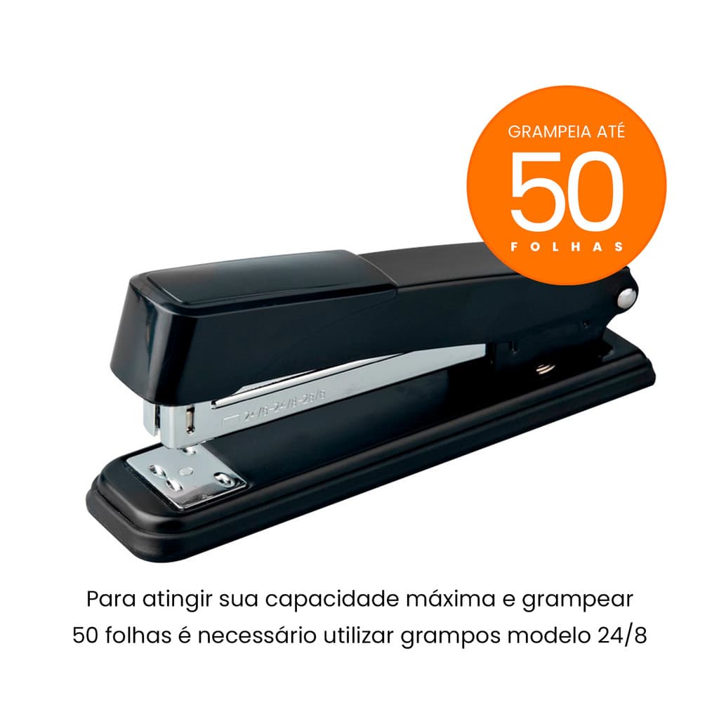 Grampeador 50 Folhas Metal Ge-1045