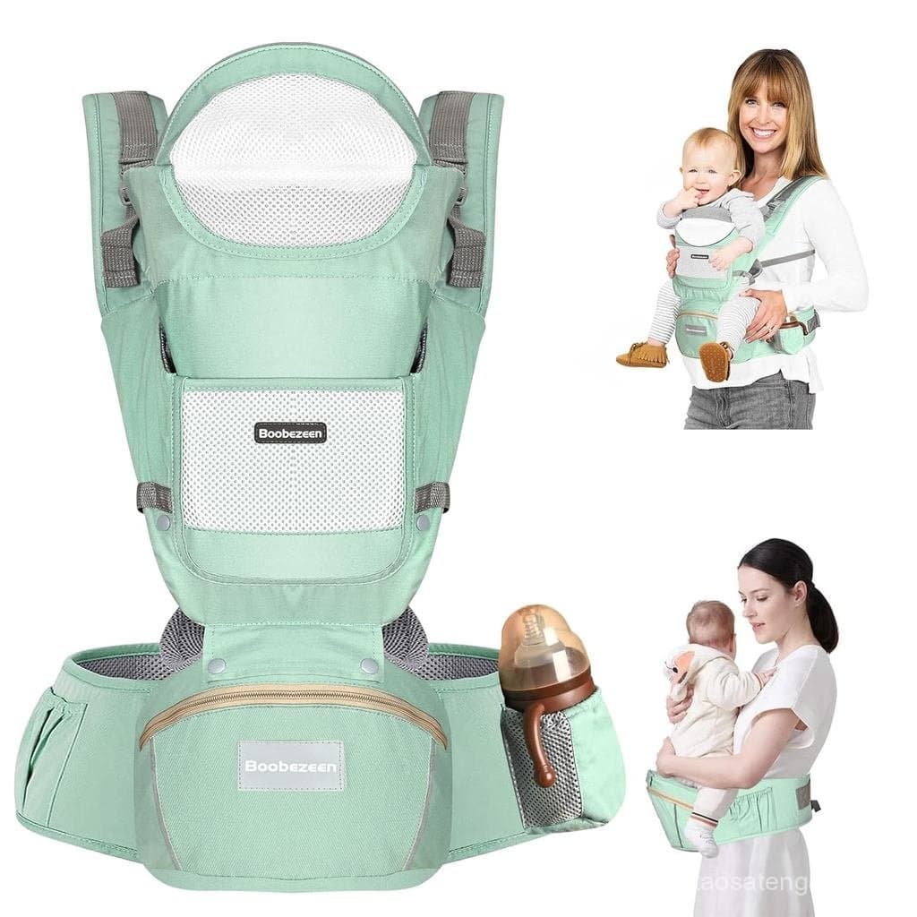 Canguru com Assento de Quadril, Canguru Ergonômico em Posição M 6 em 1 para Recém-Nascidos e Crianças Pequenas, Canguru