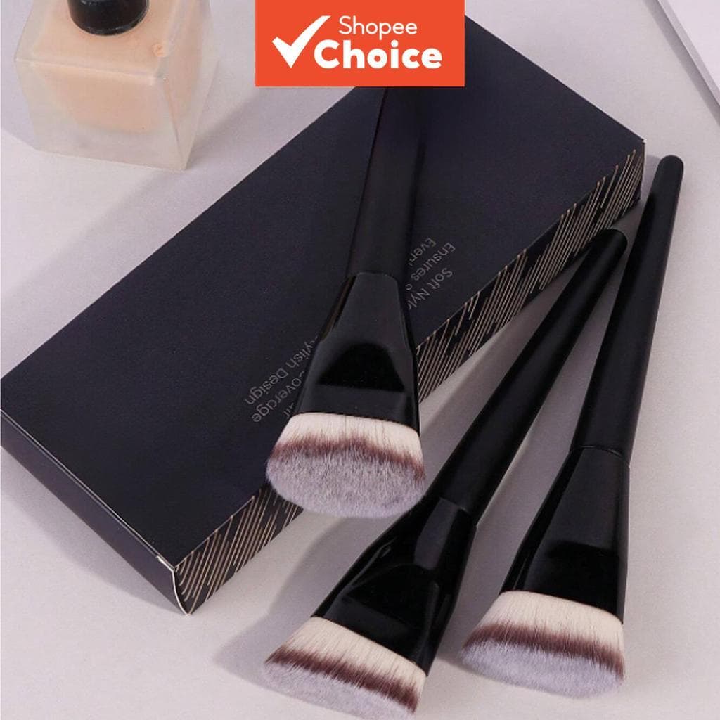 Conjunto de 3 Pincéis de Base - Cobertura Perfeita