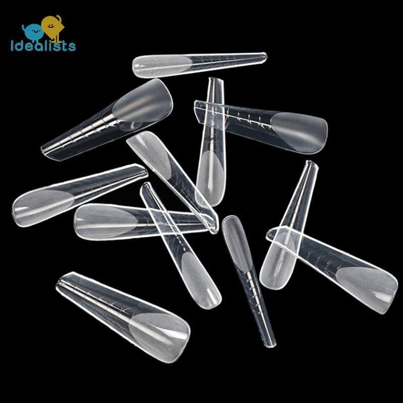 Molde de Unhas Idealista Matte para Modelagem Rápida, Pontas de Unhas para Modelagem Rápida, Molde de Unhas Completo, Po