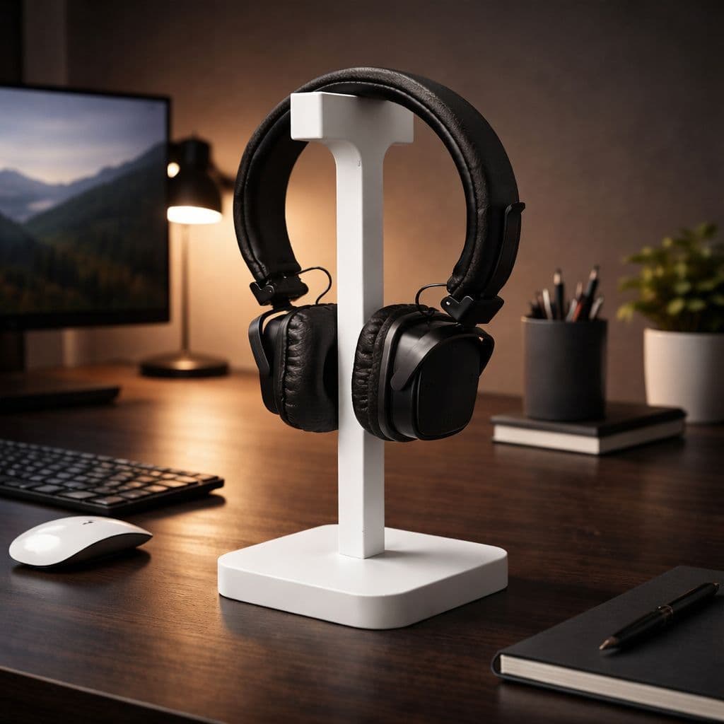 Suporte de Mesa para Headset e Fone Gamer - Estilo Minimalista Elegante e Resistente