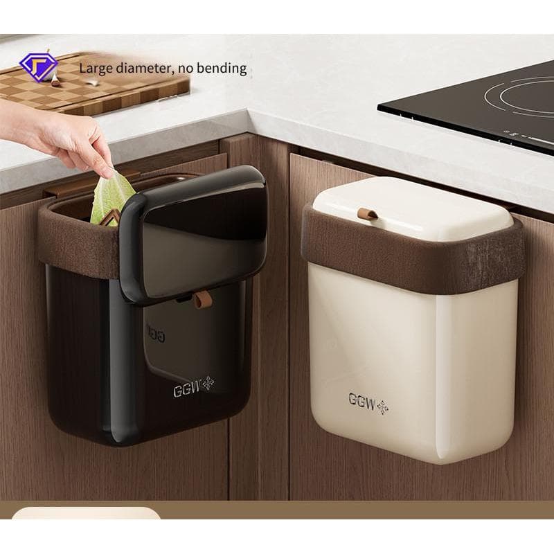 Lixeira De Parede Para Cozinha , Banheiro , Grande Capacidade , Sem Perfuração , Luxo , Uso Doméstico , Lata De Lixo Com