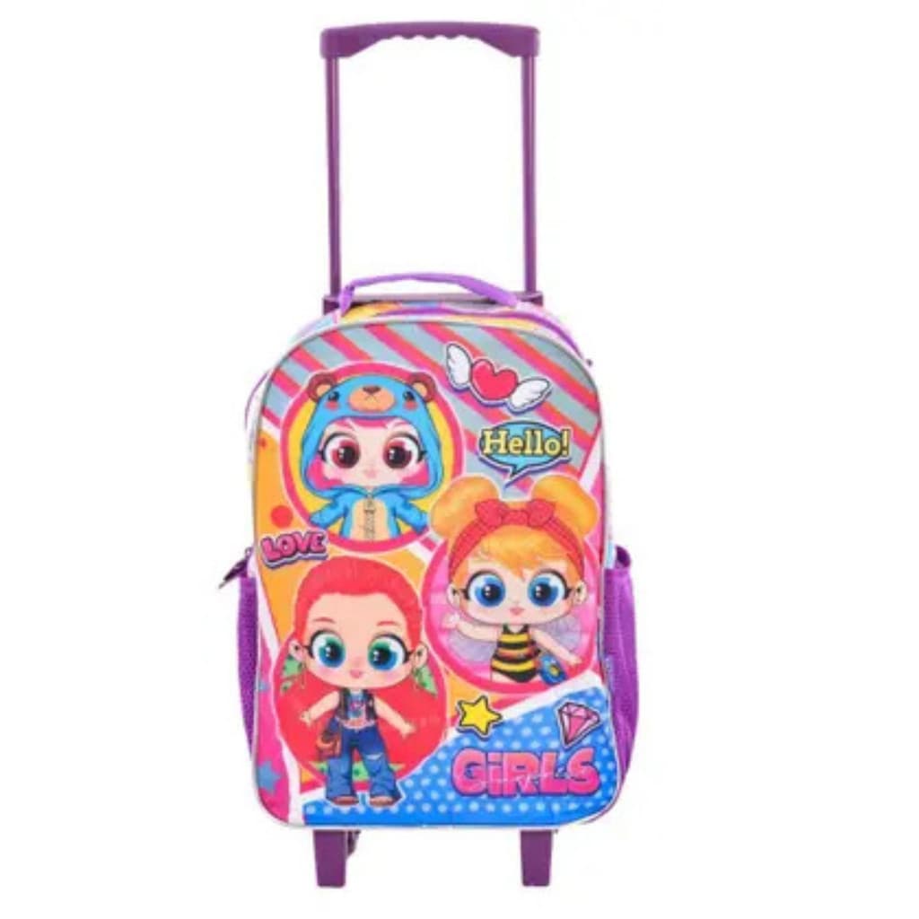 Mochila de Rodinha Grande Girls Surprise – Glitter