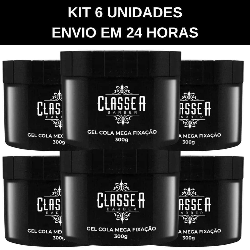 Kit 6 Gel Cola Incolor Mega Fixação Classe A 300g Envio 24h