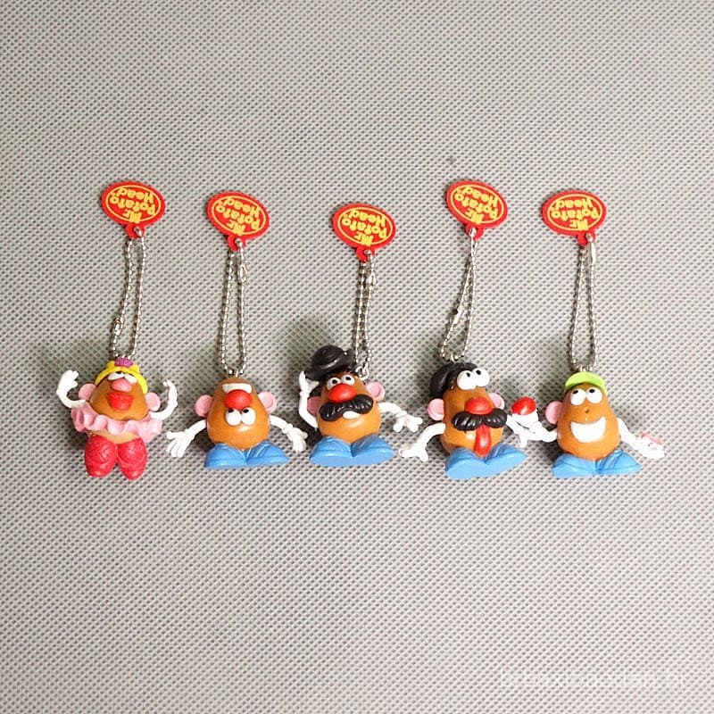Novos produtos soltos de edição estrangeira: Mr. Potato Head, Toy Story, Mr. Chipman, figura com pingente de corrente de