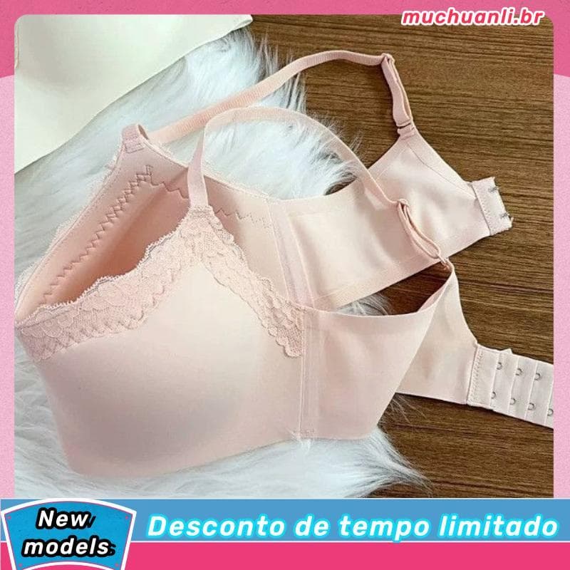 Novo doce laço pequeno peito menina roupa interior reunindo sem anel de aço leve copo suporte superior Anti-flacidez cop