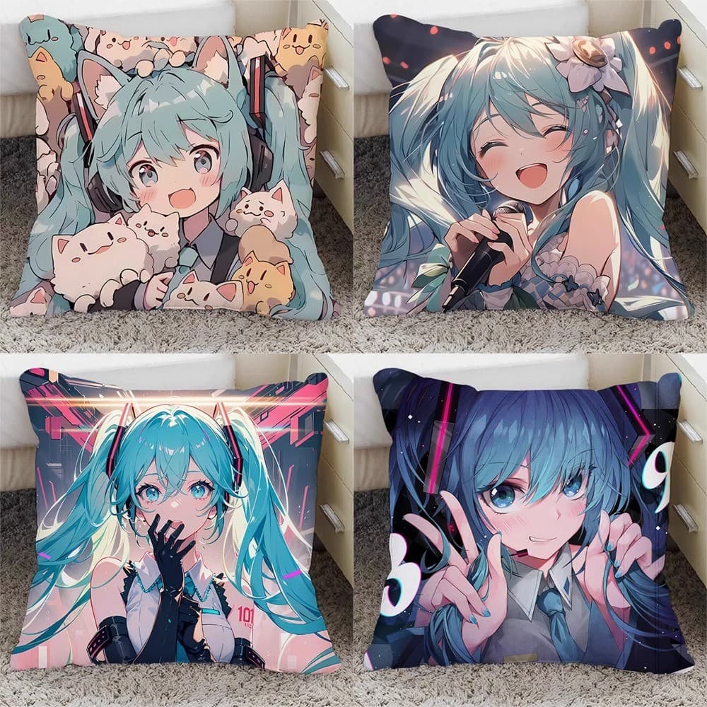 Hatsune Miku Capa De Almofada anime Dos Desenhos Animados Travesseiro Cabeceira Dormitório Estudantes Nap