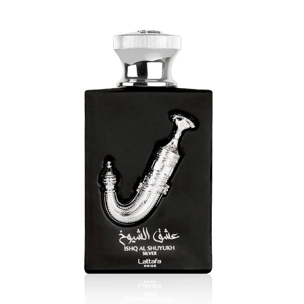 Lattafa Ishq Al Shuyukh Silver Eau De Parfum para Homens e Mulheres - 100ml