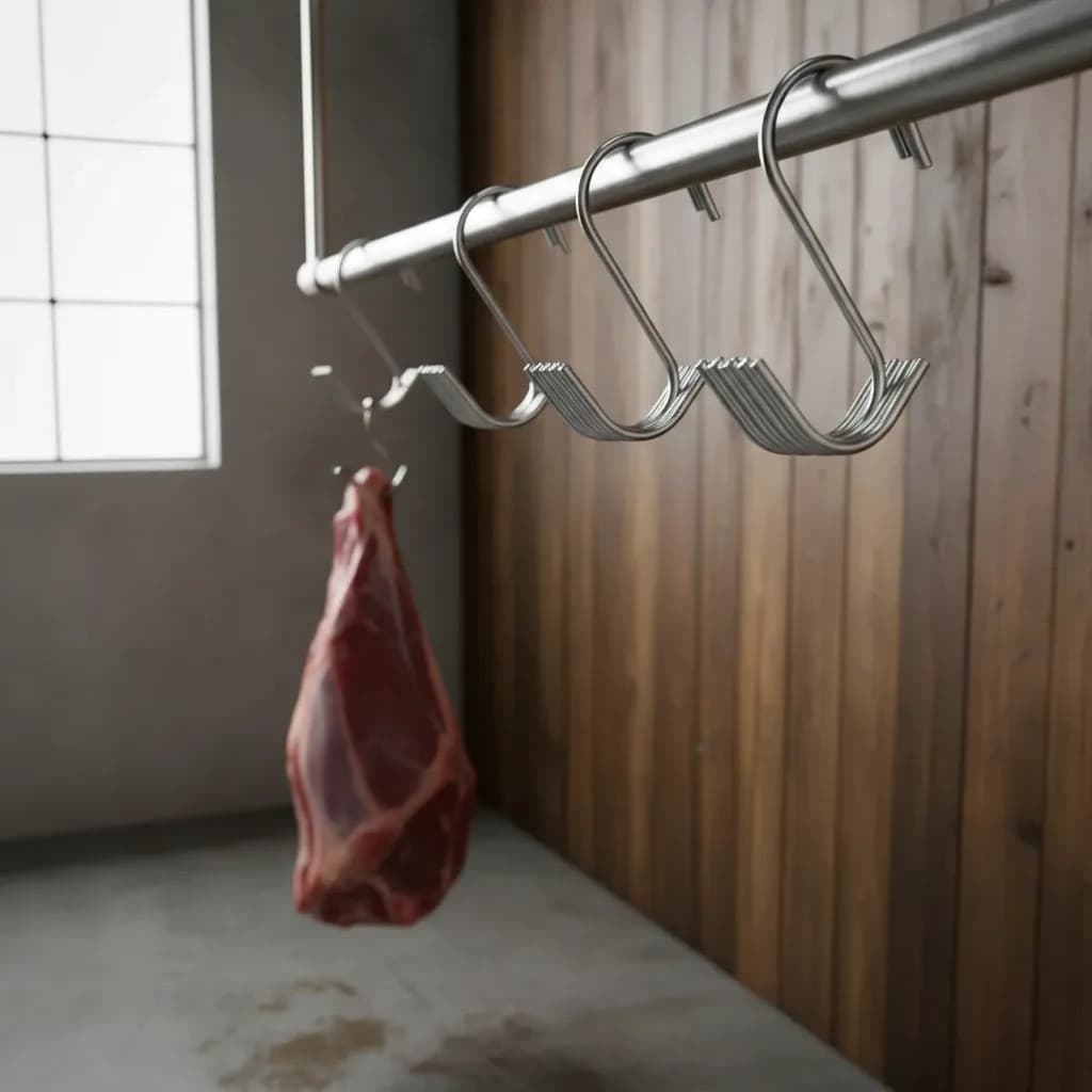 Gancho P/ Carne S1c Estanhado 12und P/ Açougue E Frigorífico