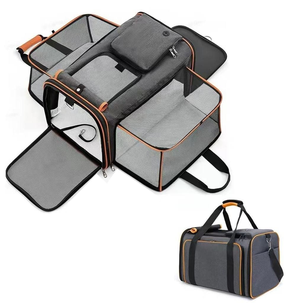 Mochila Pet Expansível, Bolsa De Viagem Para Cães E Gatos, Mochila Automotiva, Aprovada Para Cabine De Avião