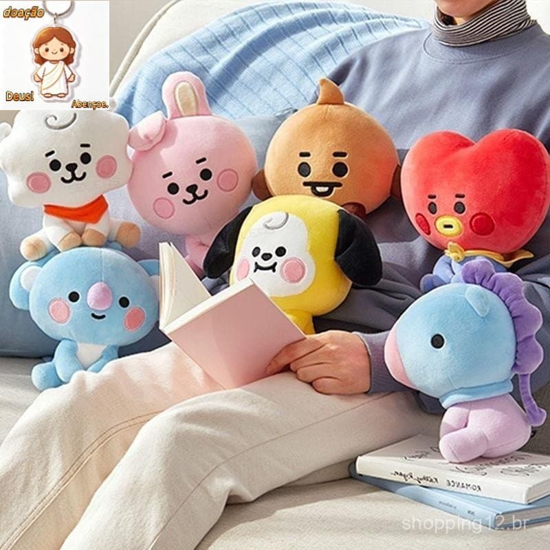 BT21 Stuffed Kpop Plush Kpop BT21 Stuffed Sentado Boneca Com Qualidade Gift VH8X