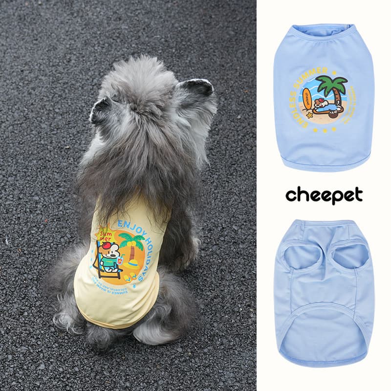 As novas roupas de primavera e verão para animais de estimação da Qupai, colete refrescante de verão para cães NFHC.