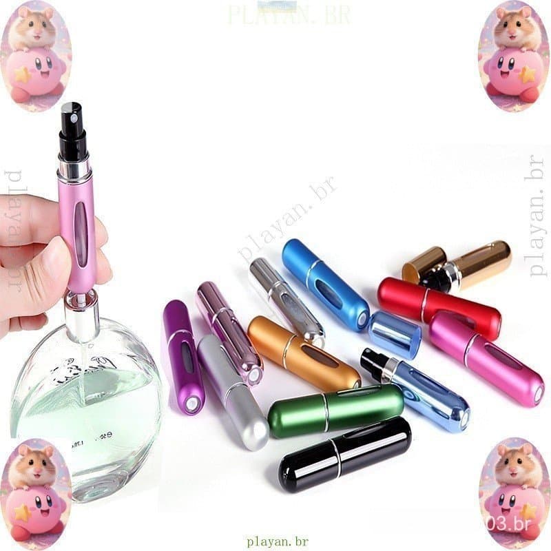 Mini frasco porta perfume 5ml Atomatizador de Perfume Spray Frasco Recarregável