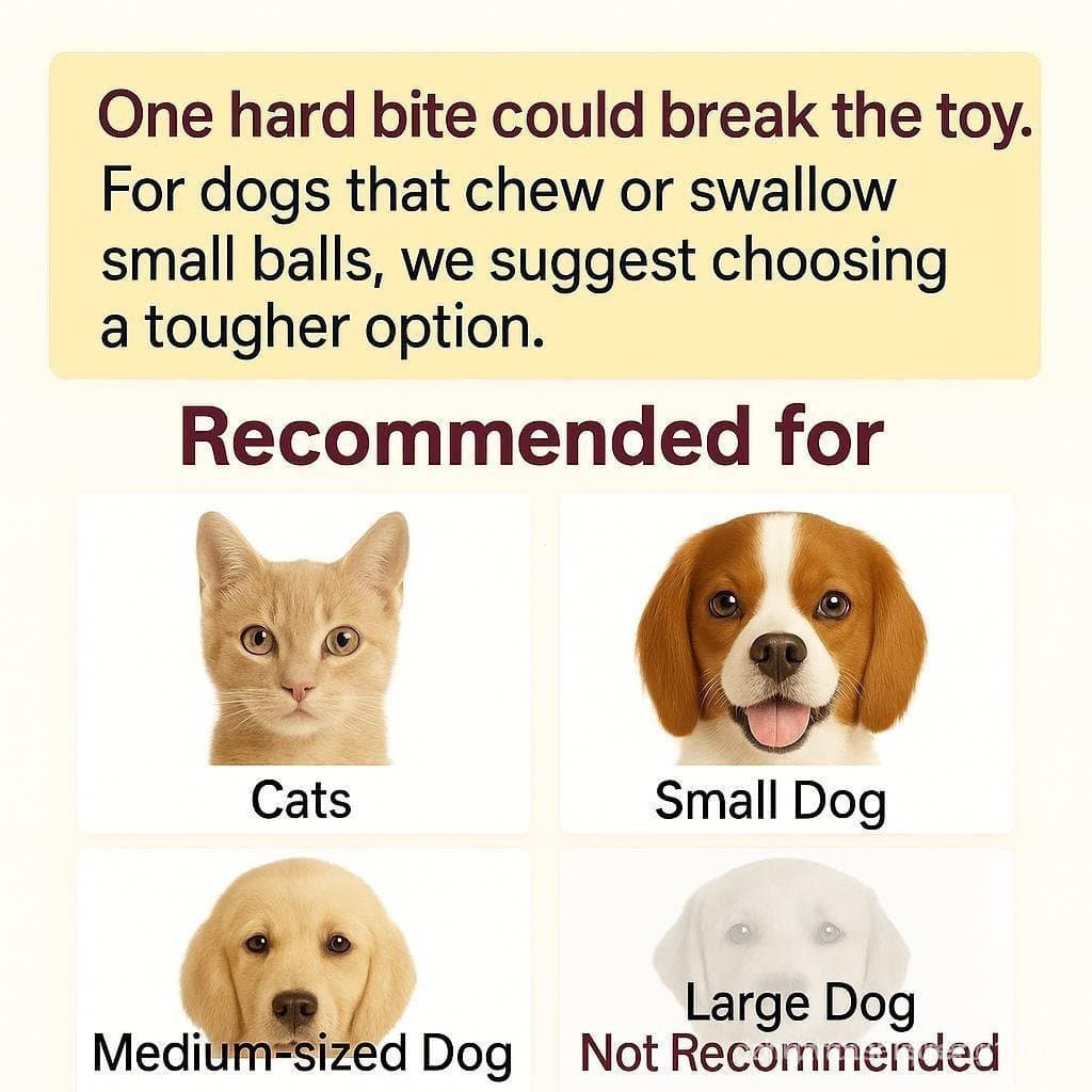 Brinquedo Interativo Mizusu para Gatos e Cães com Duas Caudas Adicionais, Brinquedo de Bola Rolante para Gatinhos, Acess