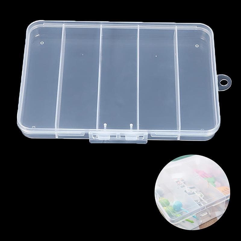 [jageekt] Caixa De Armazenamento De Garfo De Frutas Transparente , Organizador De Plástico , Recipiente Ajustável Para C