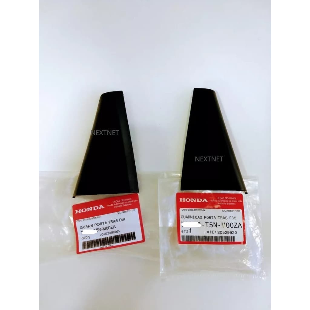 Par Moldura Acabamento Porta Traseira Honda Fit 15/21