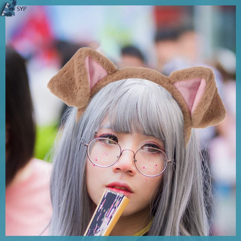 Orelhas De Cachorro Bandana Cosplay Traje Acessório Vestir-Se Prop