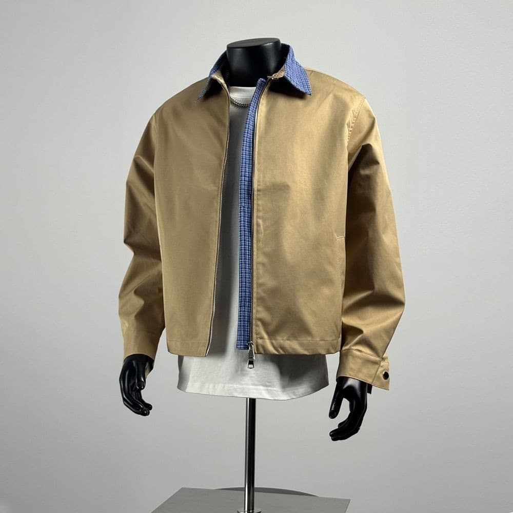 Simples primavera Retro Street Wear cor combinando masculino jaqueta de lapela americana Casual solto carga superior jaq