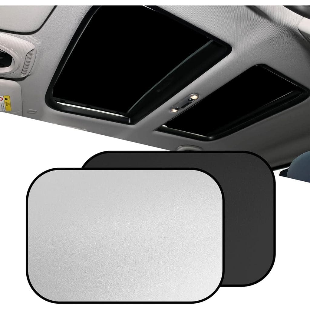 2 Peças de Protetor Solar para Teto Solar de Carro, Cobertura de Teto Dobrável, Protetor Solar Refletor Resistente a UV