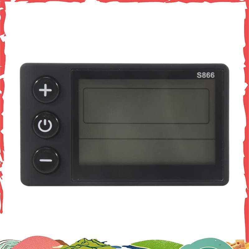 S866 Bicicleta Elétrica Display LCD E-Bike Scooter Elétrico Medidor Painel De Controle Com Plugue À Prova Dwaterproof Ág