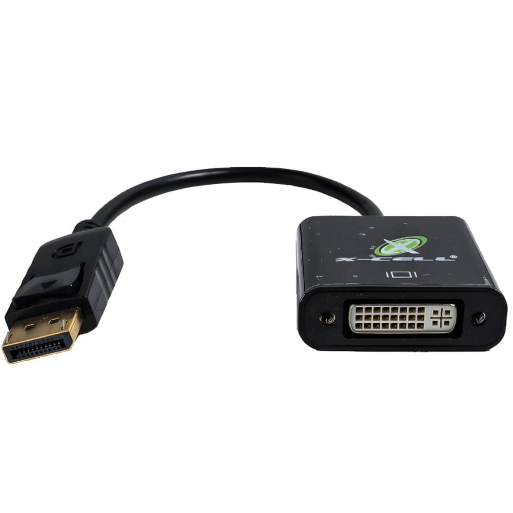 Cabo Adaptador Displayport (Macho) e DVI (Fêmea)