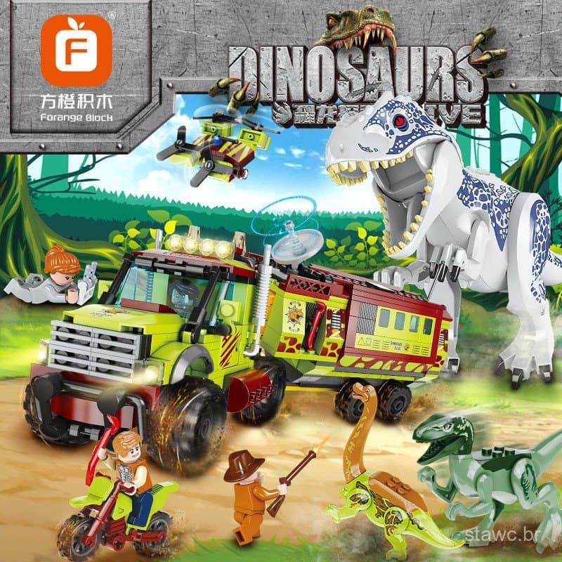 Dinossauro mundo montagem educacional menino Lego dinossauro brinquedo menino montagem educacional jurássico tiranossaur