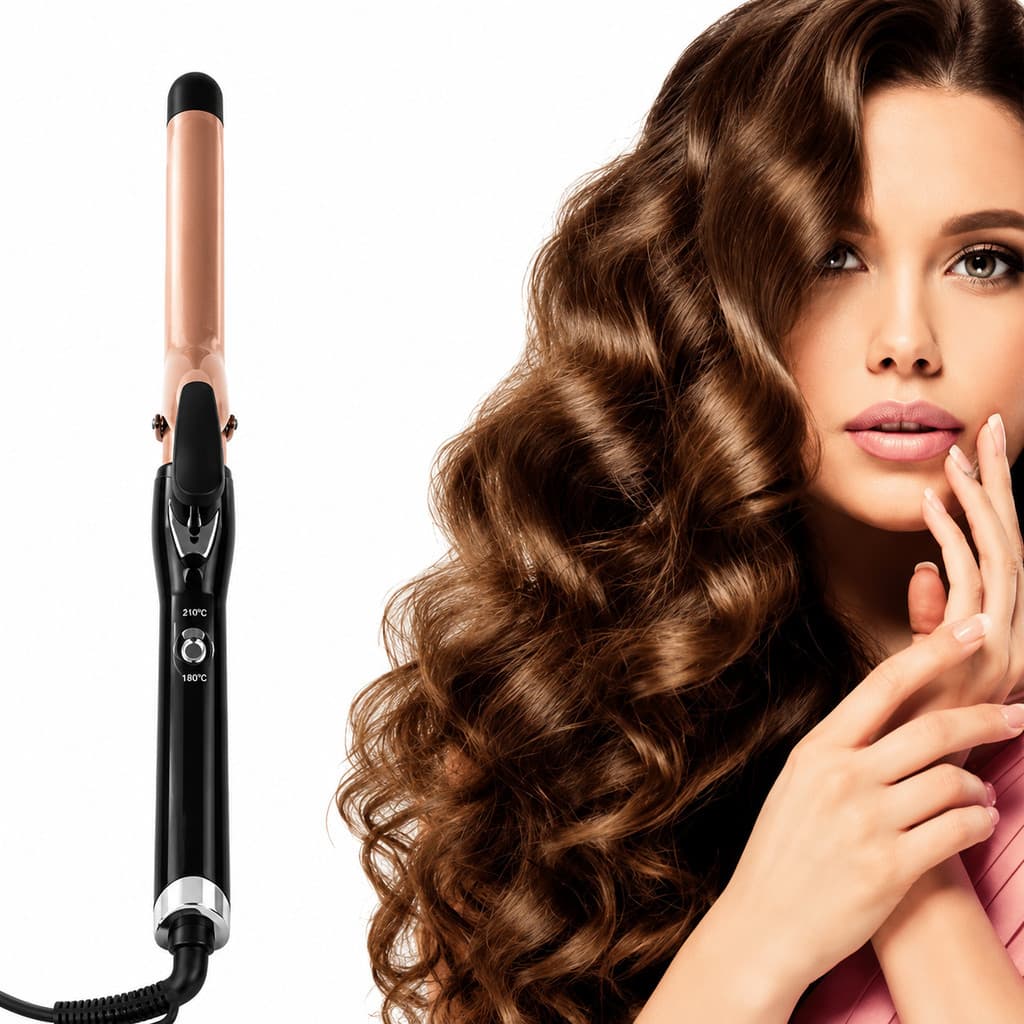 Modelador de Cachos 25mm Cerâmica Bivolt Profissional Cachos Ondulados Aquecimento Rápido Cabelo de Salão