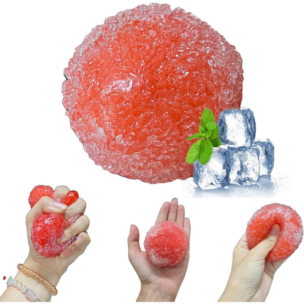 Bola De Estresse Mole Crocante , Bolas Crocantes Moldáveis De Cera , Brinquedos Sensoriais De Inquietação De Pele De Gel