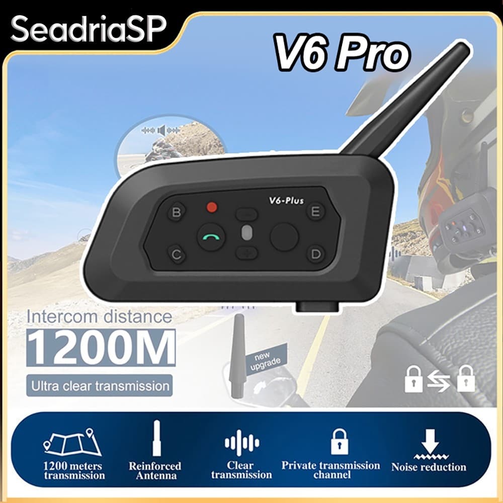 Intercomunicador Moto V6 Pro Xinowy Capacete Pronta Entrega