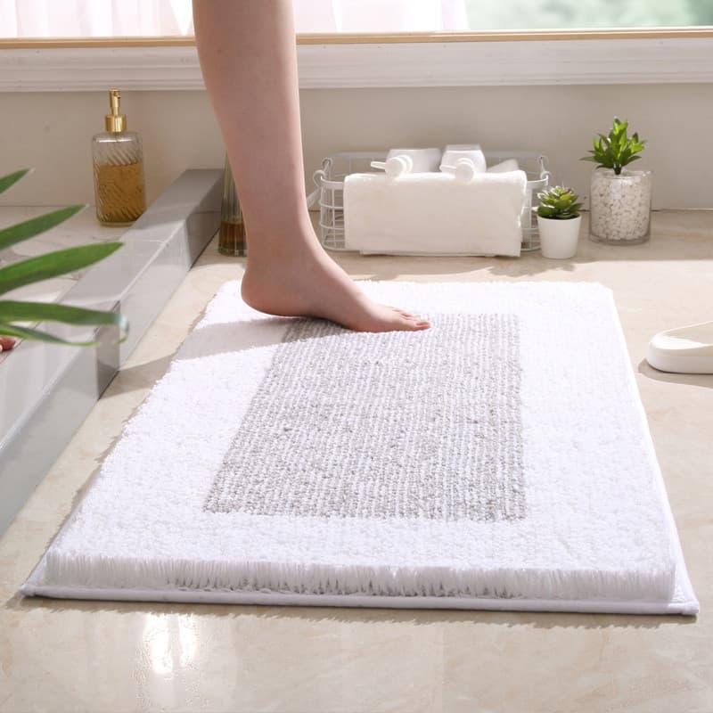 Novo banheiro engrossado absorvente tapetes porta do banheiro antiderrapante tapetes de banheiro pés tapetes de porta qu