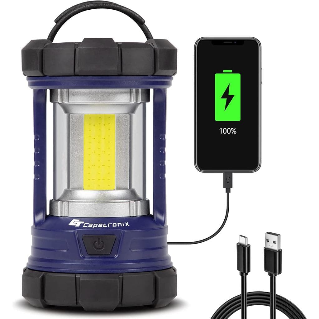 Lanterna de camping, lanterna LED de 3200 lúmens, adequada para quedas de energia, carregador de celular de 4600 mAh e l