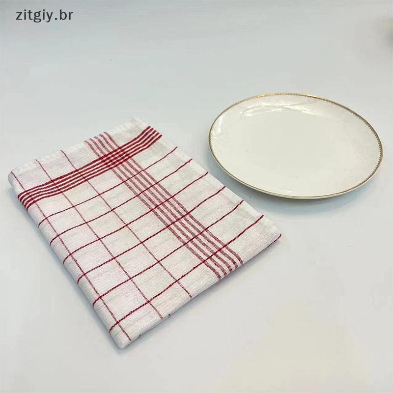 [zitgiy] Pano De Guardanapo Xadrez Vermelho E Azul Estilo Ins Jogo Americano Adereços De Tiro De Comida Bom