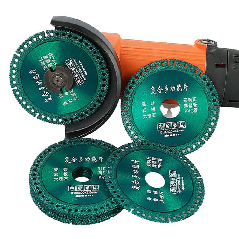 Disco De Corte 6 Em 1 Com Diamante Lâmina De Serra Multifuncional durável 100mm Ultra Fino Para Azulejo Cerâmico PVC