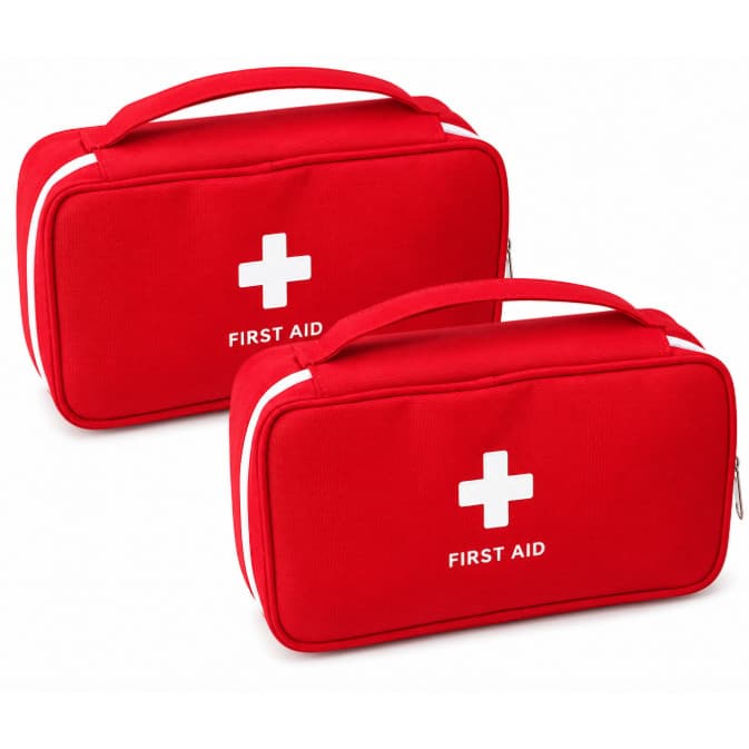 Kit 2 Necessaires Viagem: Organizador de Remédios, Estojo Pr