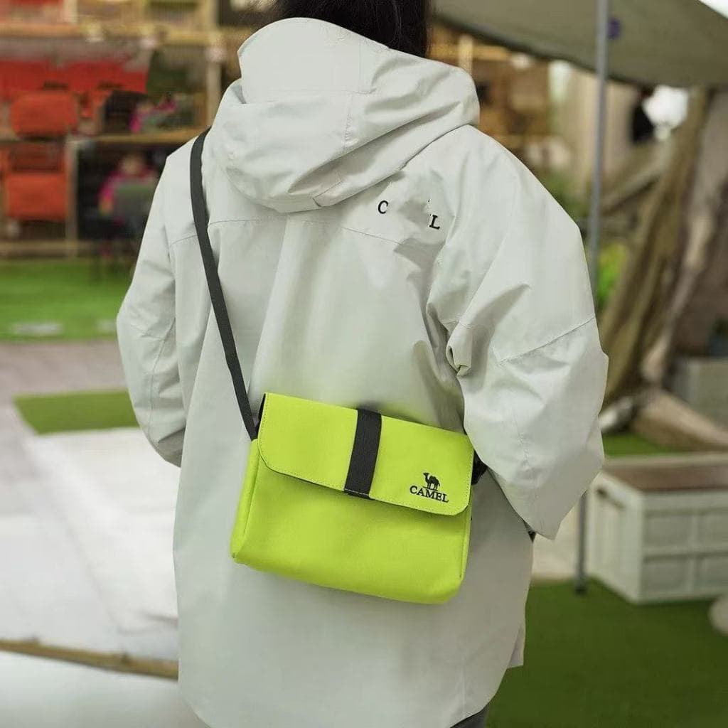 Bolsa Carteiro Verde Brilhante , crossbody De Ombro Elegante