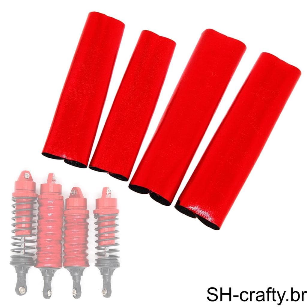 Amortecedores Em Escala 4x 1 : 10 Cobrem Carro Hobby DIY Slash 4WD Modificado RC Para Vermelho