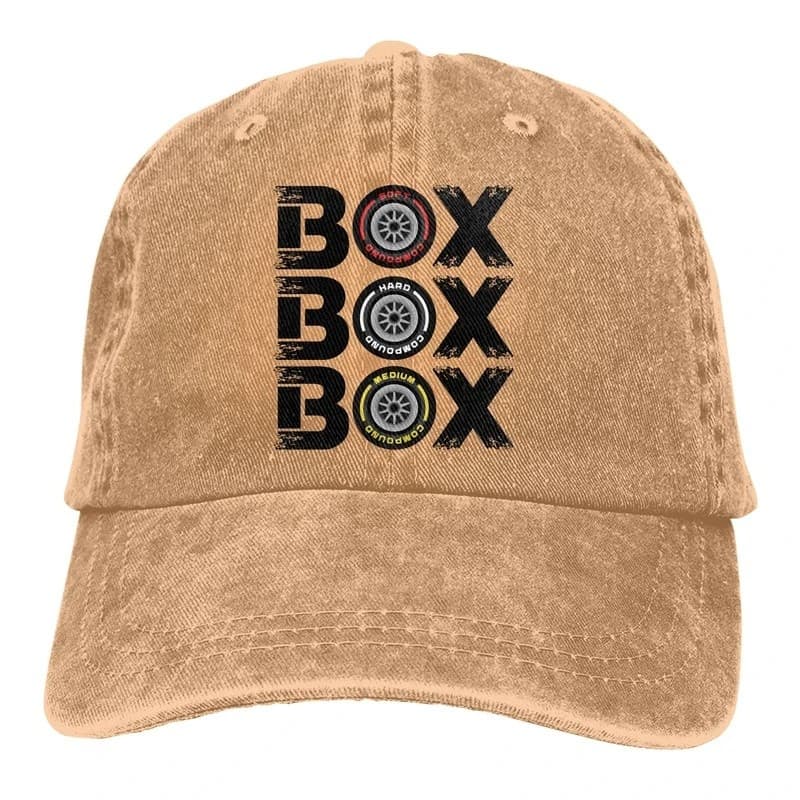 Caixa F1 Pneu Composto V2 Boné De Beisebol Masculino Fórmula 1 F1 Bonés Cores Feminino Verão Snapback