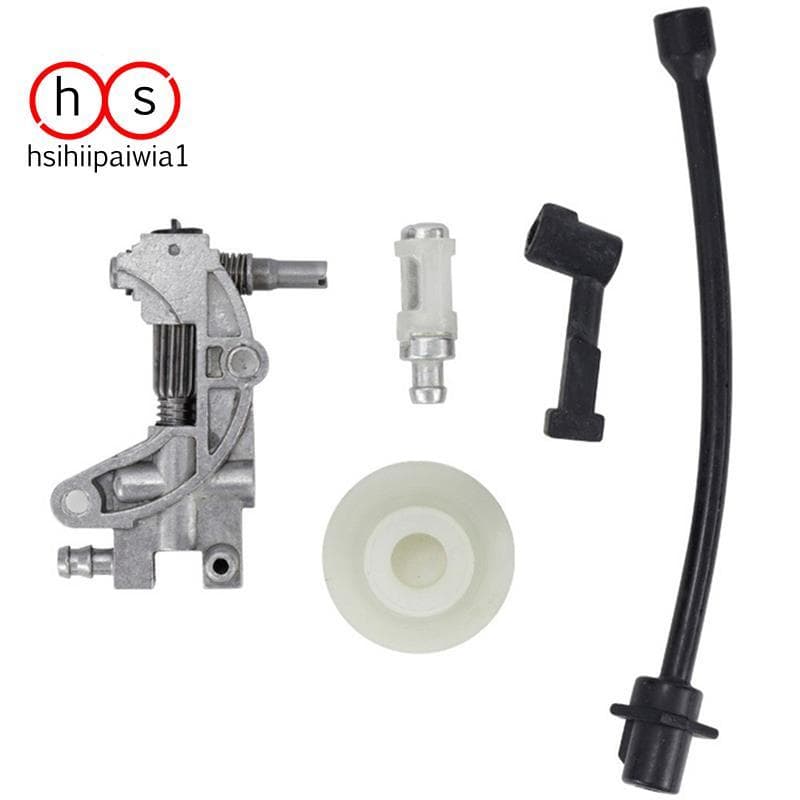 5 Pçs Bomba De Óleo Filtro Tubo Mangueira Linha Bico Turbina Kit Para 4500 5200 5800 45CC 52CC 58CC Motosserra Sobressal