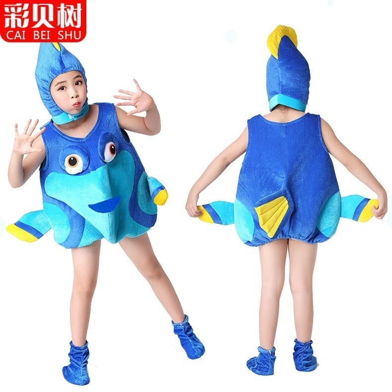 Roupas de dança infantil animais marinhos submarino novo palhaço Nemo Dolly férias pai-filho roupas de natal