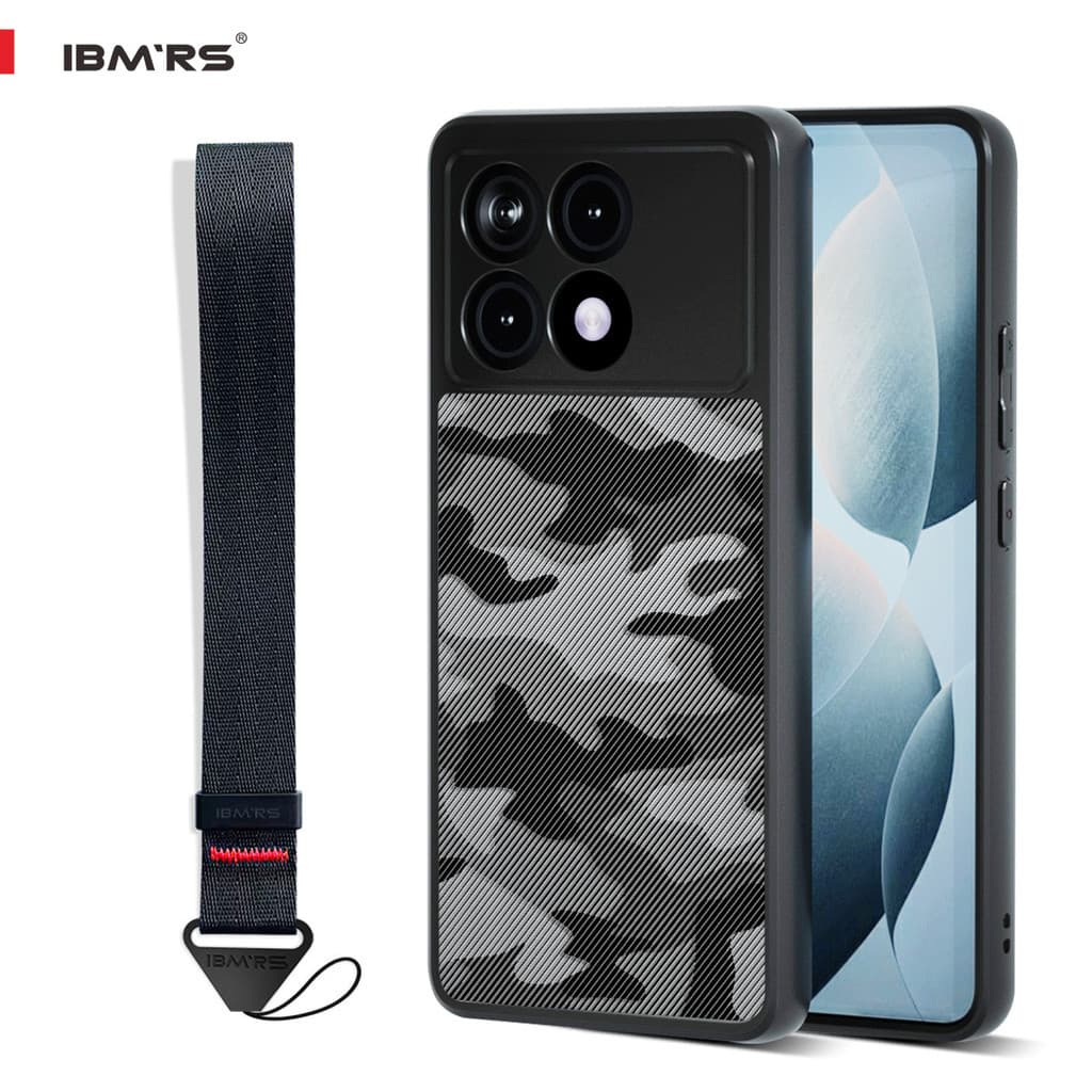 Capa Camuflada À Prova De Choque Para Redmi K70E POCO X6 Pro K70 Ultra Com Cordão De Proteção Total