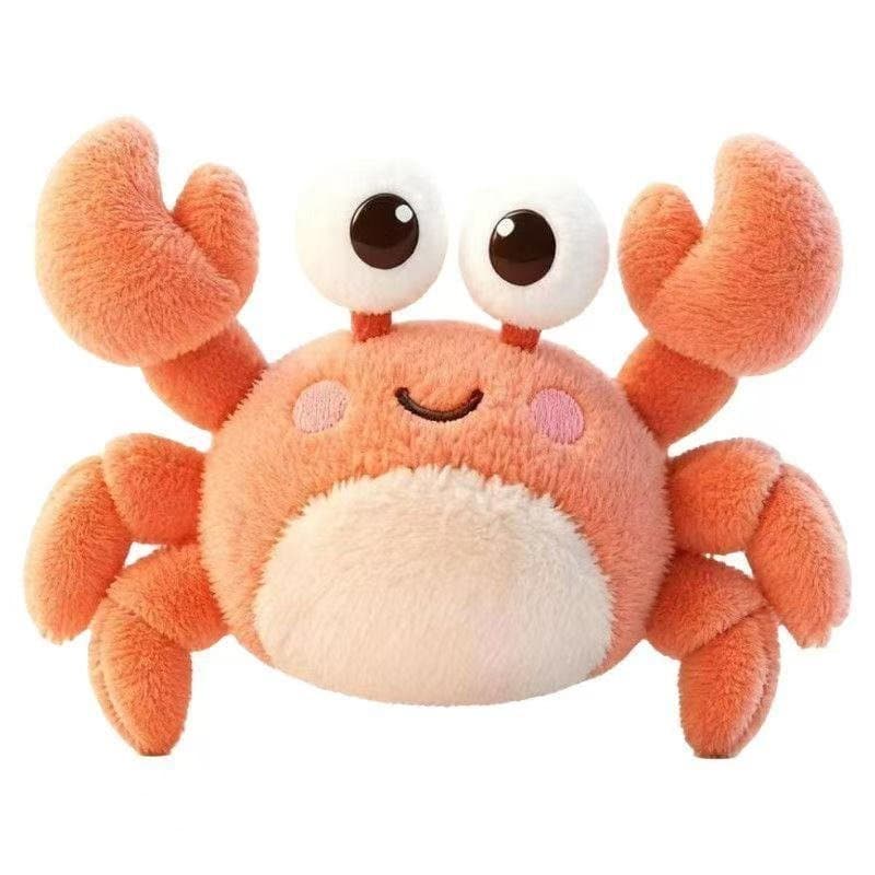 Brinquedo de Pelúcia de Caranguejo Fofo e Adorável, Boneco de Animal Simulado, Almofada Decorativa para Crianças