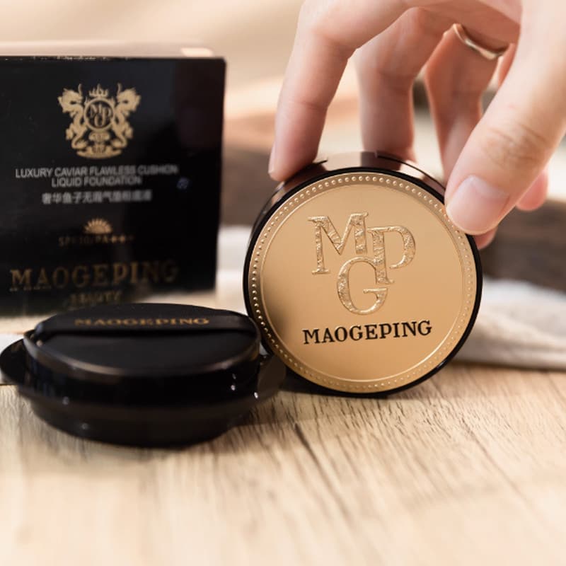 ((Garrafa) Maquiagem Base Ainda Confie | Mao Geping Almofada de Caviar de luxo Base líquida Corretivo Almofada nutritiva