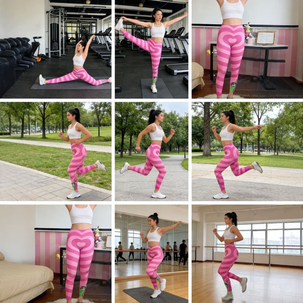 2026 pequena série policial cintura alta Hip-Lifting calças de Yoga mulheres alta elástica Leggings de Fitness Anime imp