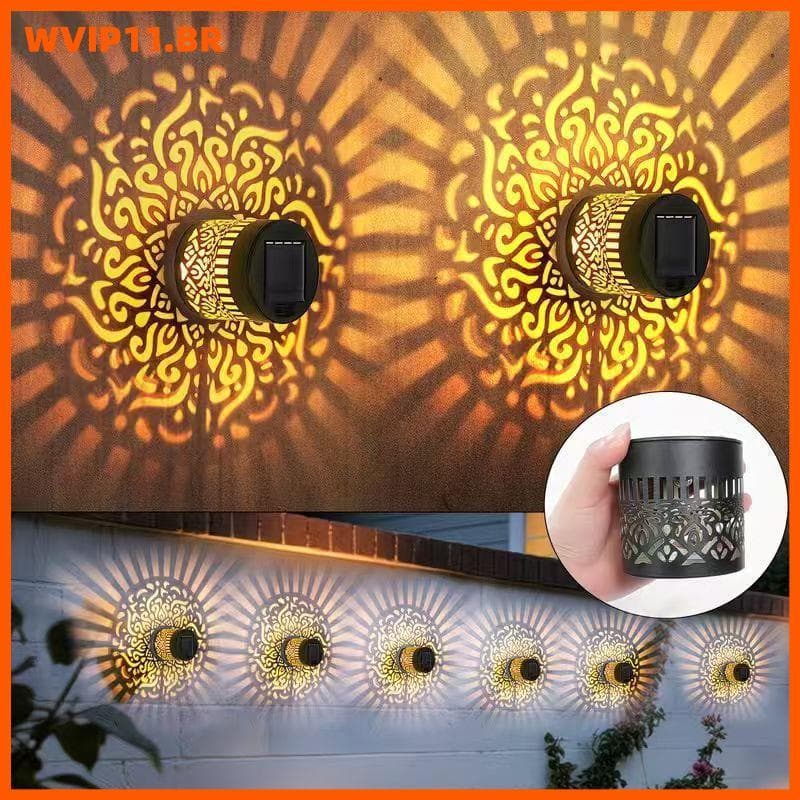 Luz Solar Decorativa De Mandala WVIP Para Decoração De Jardim Ao Ar Livre 2/4 Unidades BR