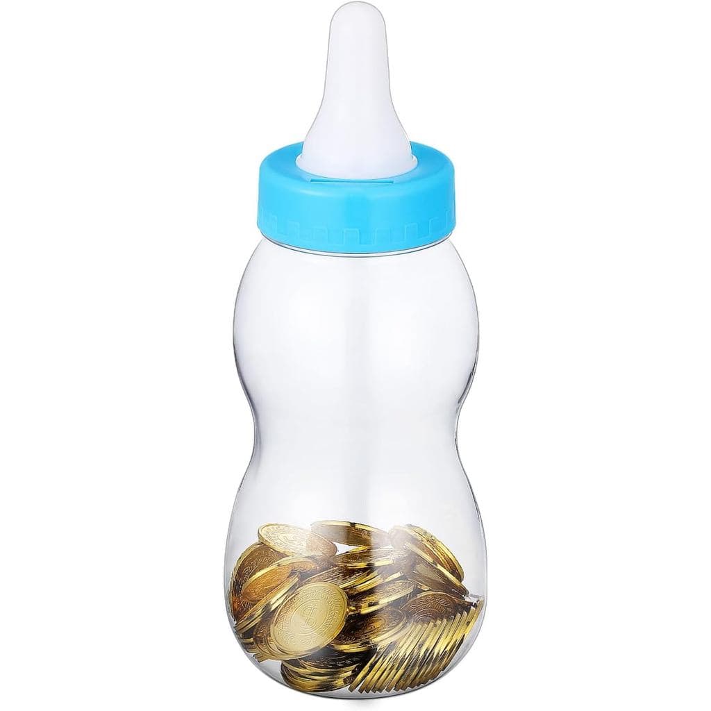 Garneck Garrafa Jumbo de 11'' para Jogos de Chá de Bebê, Grande Capacidade, Transparente, Cofrinho em Forma de Garrafa c