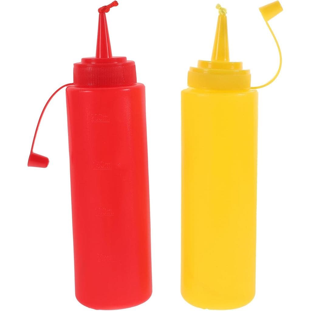 Kisangel 2 Peças Garrafas Falsas de Ketchup para Brincadeiras, Garrafas Realistas que Esguicham para Festas de Halloween