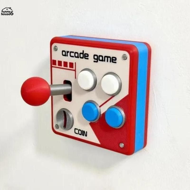 Divertido Criativo 3D Retro Console De Jogos Joysti Switch Soet Painel Decoração Diversão Única Casa Ornamento Presente