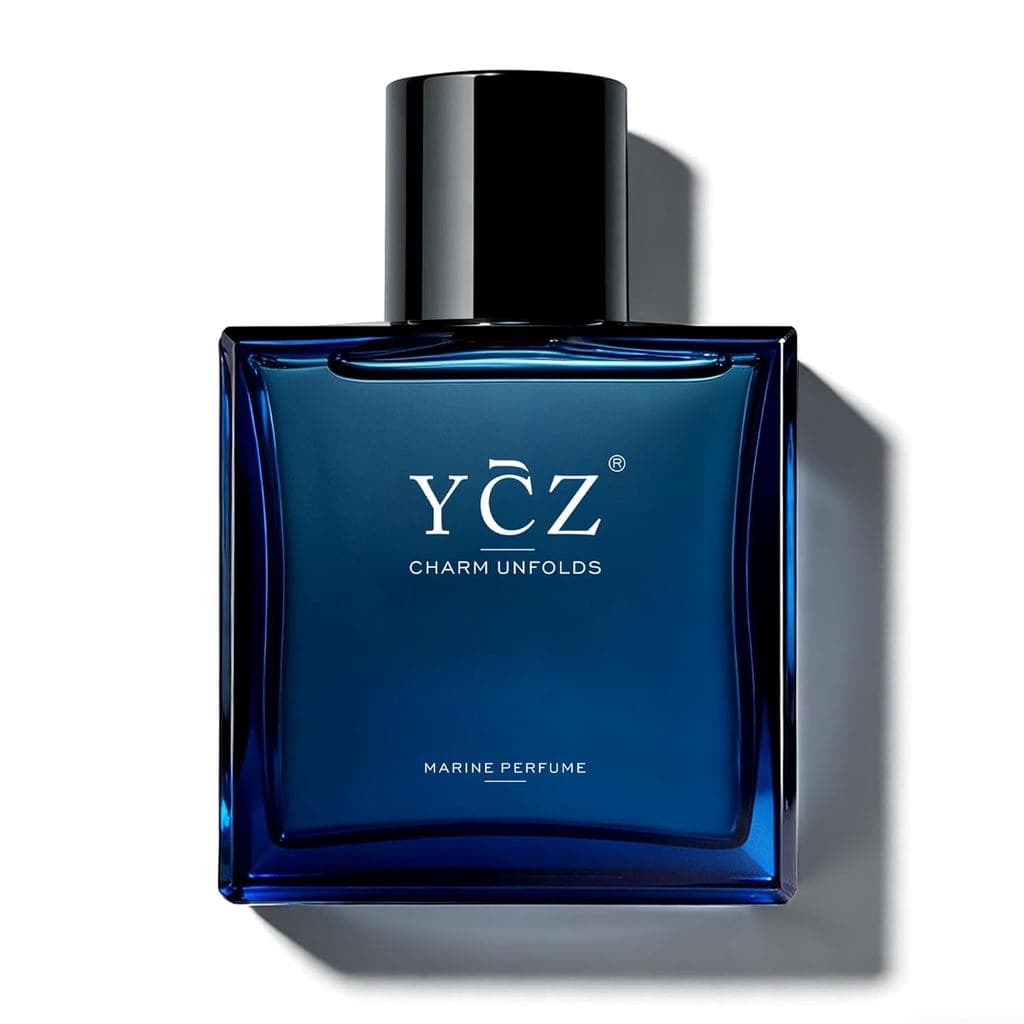 Ycz Midnight Marine Eau De Parfum Para Homens, 1.7 Fl Oz |   Fragrância Amadeirada Marinha Fresca e Duradoura com Notas