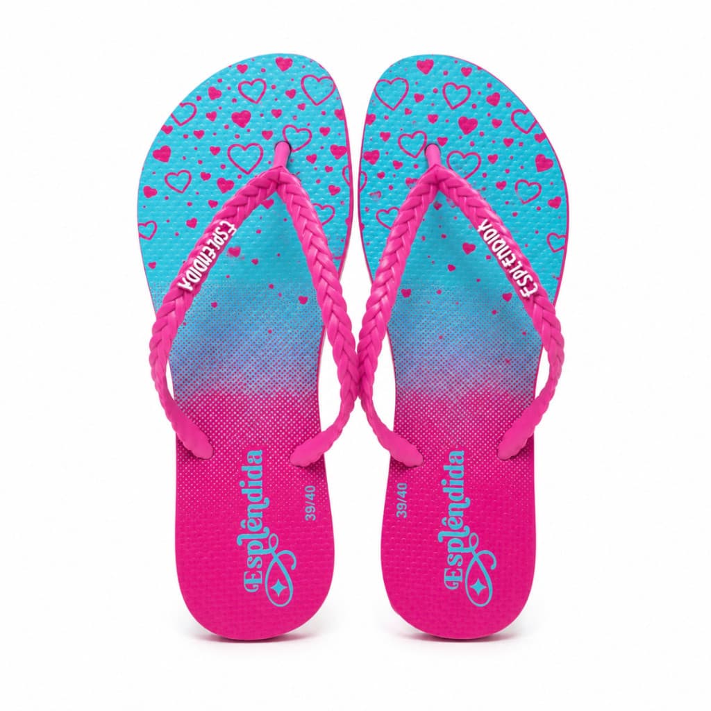 Chinelo Feminino Esplendida Estampado Casual Moderno Original